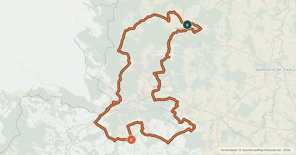 Kartenübersicht der Radroute Wasserlandschaftsradweg
