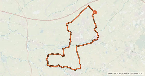 Kartenübersicht der Radroute Wasserroute
