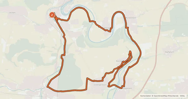 Kartenübersicht der Radroute Wein-Tour - 3B5 -