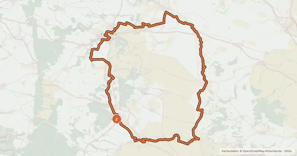Kartenübersicht der Radroute Weinradroute - Riesling