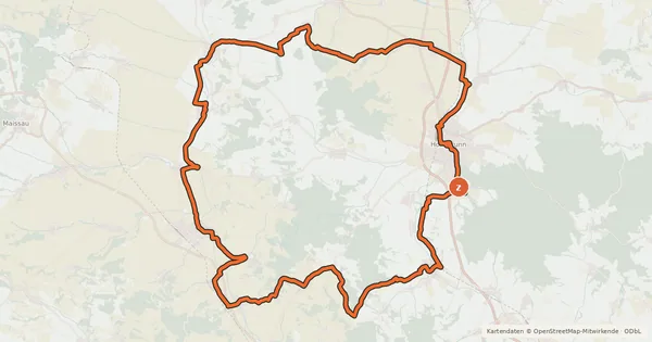 Kartenübersicht der Radroute Weinradroute - Rivaner