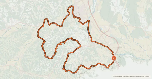 Kartenübersicht der Radroute Weinstraßen Tour