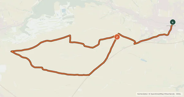 Kartenübersicht der Radroute Weintour 1 (Nr. 101)