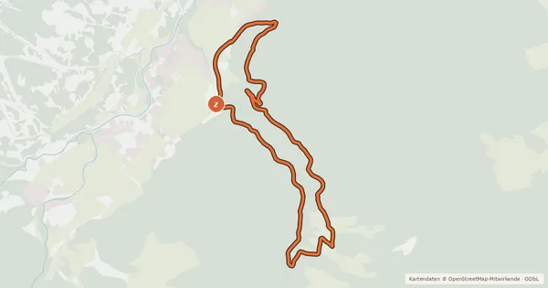 Kartenübersicht der Radroute Weißenbachtaltour MTB7