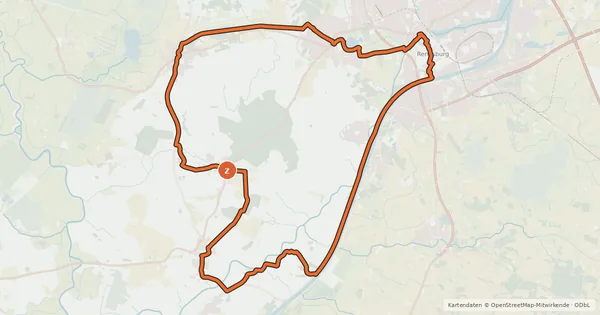 Kartenübersicht der Radroute Weitblick-Tour