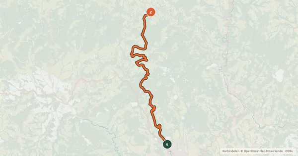 Kartenübersicht der Radroute Weizer Almenland Radtour