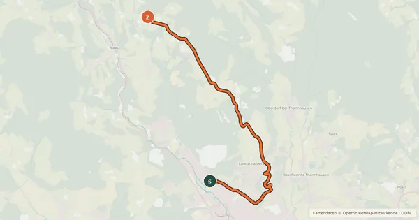 Kartenübersicht der Radroute Weizer Almenland Radtour Alternative