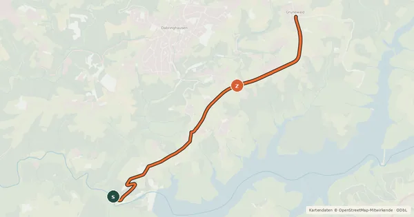Kartenübersicht der Radroute Wermelskirchen (44) - Wermelskirchen (45)
