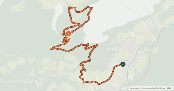 Kartenübersicht der Radroute Wetterkreuztrail