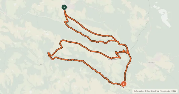 Kartenübersicht der Radroute Wetterroute (e-Bike)