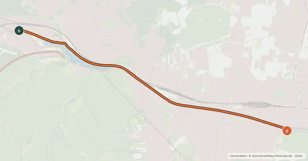 Kartenübersicht der Radroute Wienflussradweg