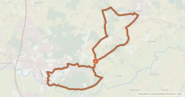 Kartenübersicht der Radroute Wiesen und Wald-Tour