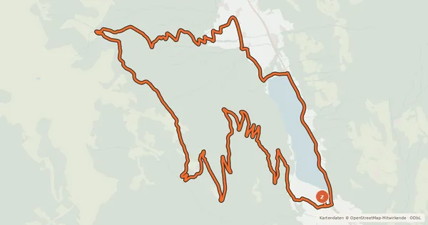 Kartenübersicht der Radroute Wieserwald-Tour | nock/bike Tour 19