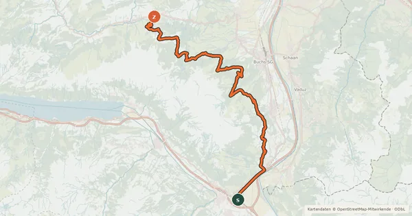 Kartenübersicht der Radroute Wildmannli Bike