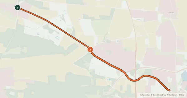 Kartenübersicht der Radroute Wilsche Ost (05) - Evangelischer Friedhof Gifhorn(04)