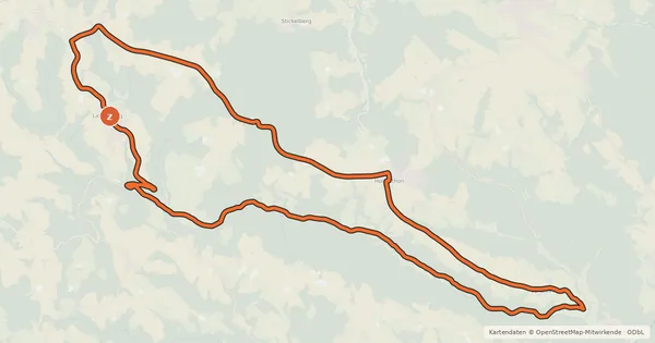 Kartenübersicht der Radroute Windradroute (e-Bike)