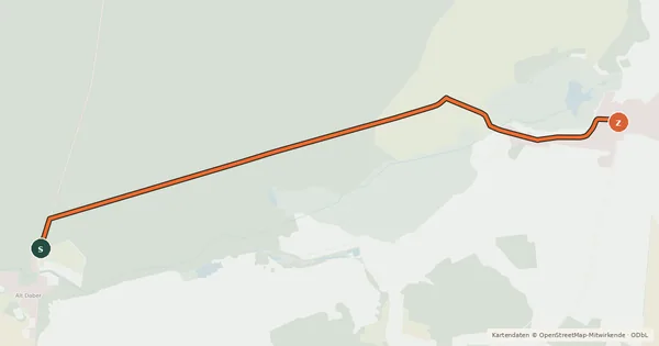 Kartenübersicht der Radroute Wittstock (06) - Wittstock (10)