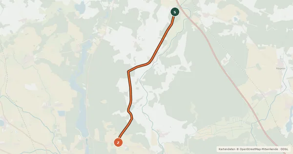 Kartenübersicht der Radroute Wittstock (25) - Wusterhausen/Dosse (38)