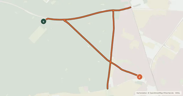 Kartenübersicht der Radroute Wörnbrunn - Deisenhofen