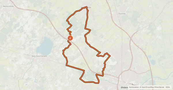 Kartenübersicht der Radroute Wold und Woldsee