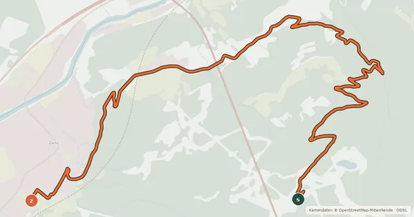Kartenübersicht der Radroute Zammer Alm