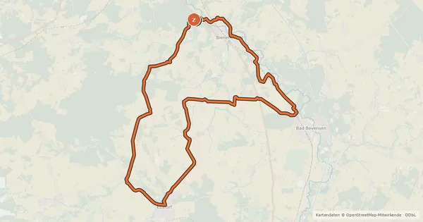 Kartenübersicht der Radroute Zeit-für-mich-Tour
