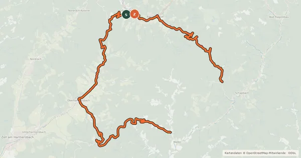 Kartenübersicht der Radroute ZierlegeistTour