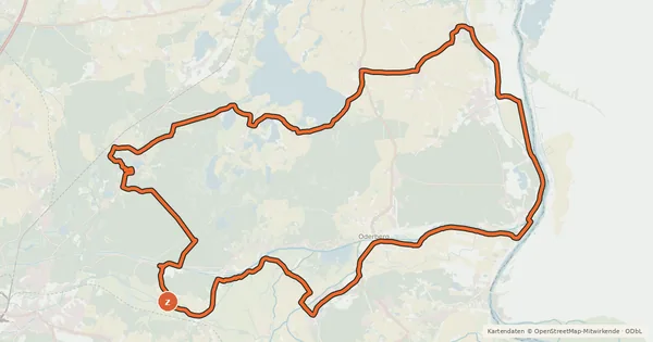 Kartenübersicht der Radroute Zisterziensertour