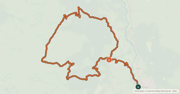Kartenübersicht der Radroute Ziteil Bike