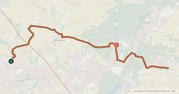 Kartenübersicht der Radroute ZR1 - Zubringer zum Europaradweg R1