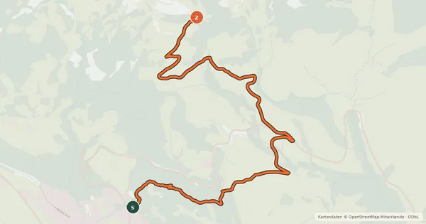 Kartenübersicht der Radroute Zur Lacheralm und zurück