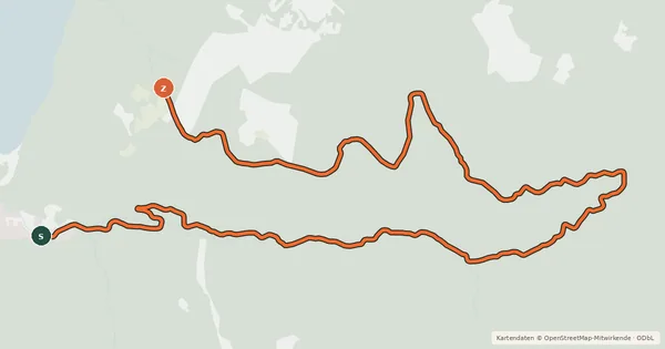 Kartenübersicht der Radroute Zur Spitzlsteinalm