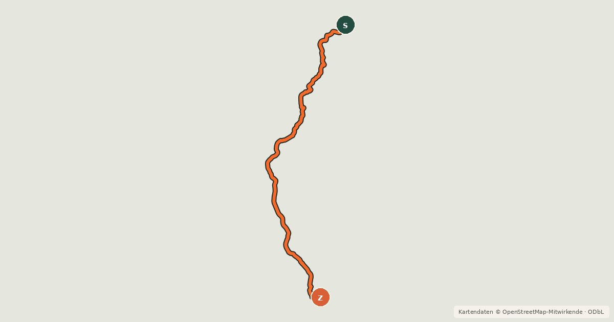 Kartenübersicht der Radroute Timber Trail Connection Taumarunui