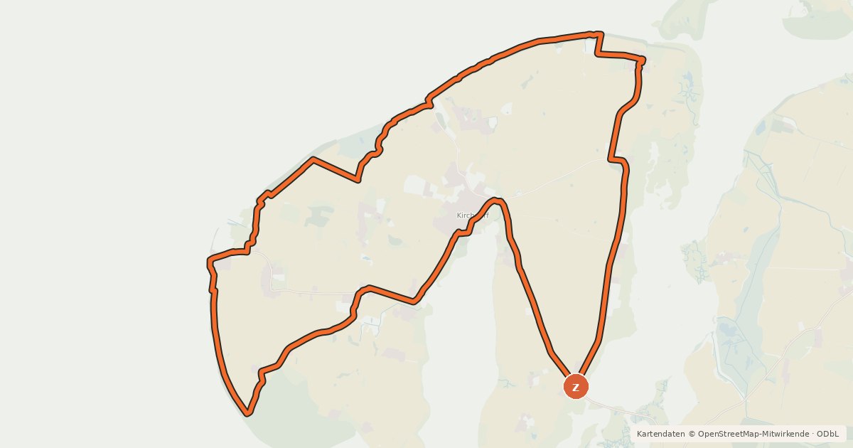 Kartenübersicht der Radroute Tour 3