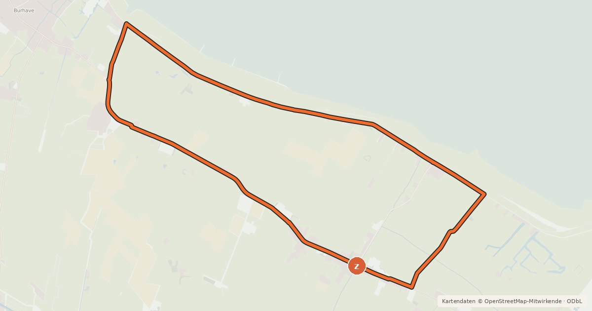 Kartenübersicht der Radroute Tour 3