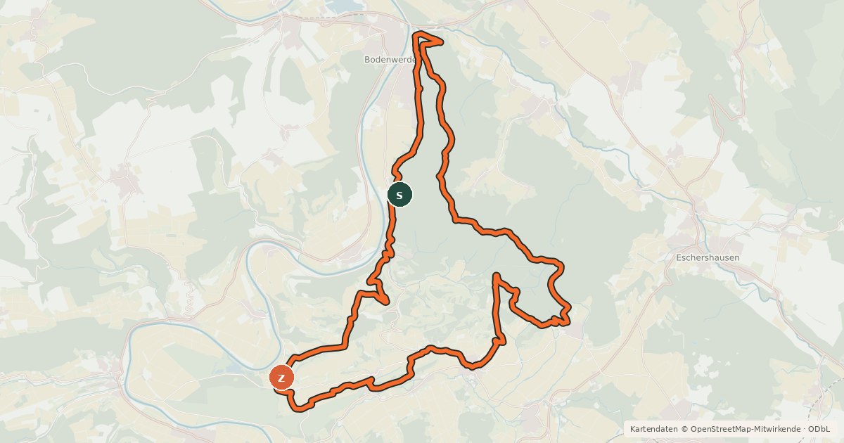 Kartenübersicht der Radroute Tour 4