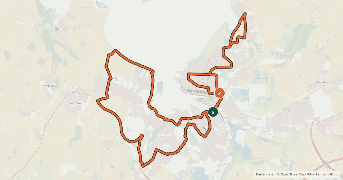 Kartenübersicht der Radroute Tour 4