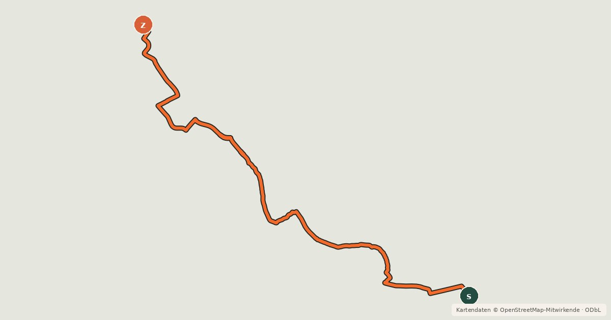 Kartenübersicht der Radroute Trans Canada Trail