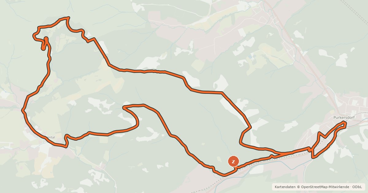 Kartenübersicht der Radroute Troppbergstrecke 3