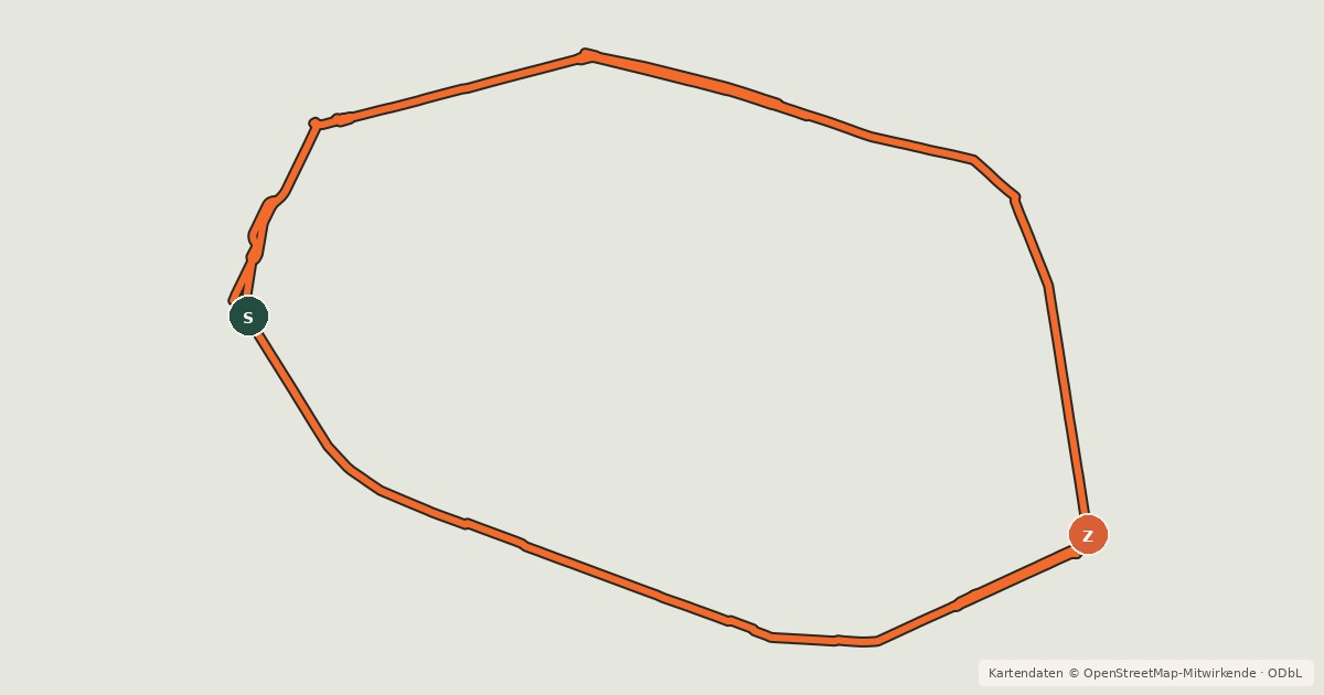 Kartenübersicht der Radroute Vélopolitain Circulaire 1 - Grands Boulevards