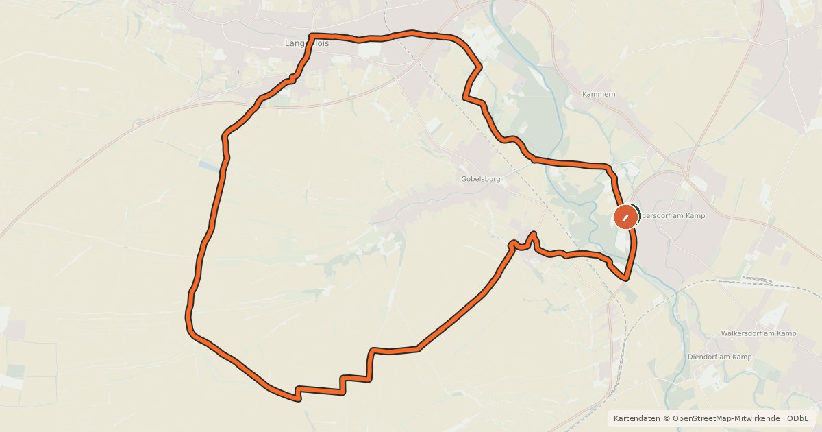 Kartenübersicht der Radroute Veltliner-Runde