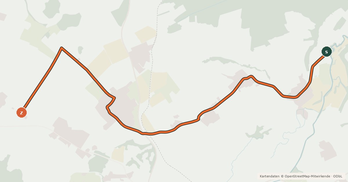 Kartenübersicht der Radroute Verbindungsweg Tarockradweg Eggenberg - Hipping