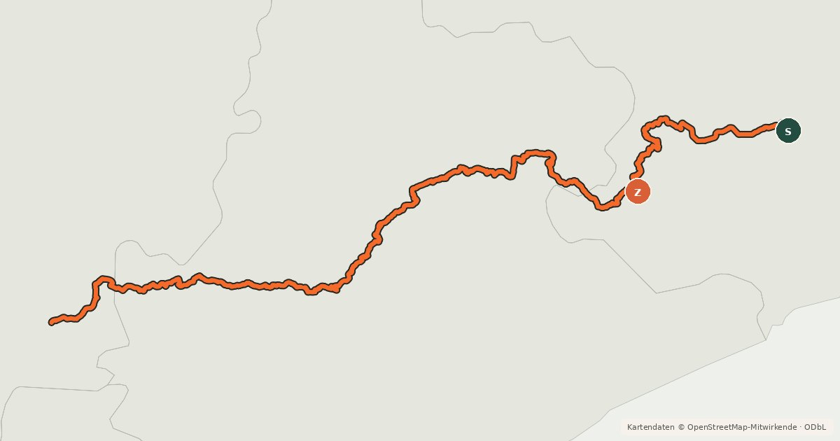 Kartenübersicht der Radroute Via cicloturística InterCatalunya