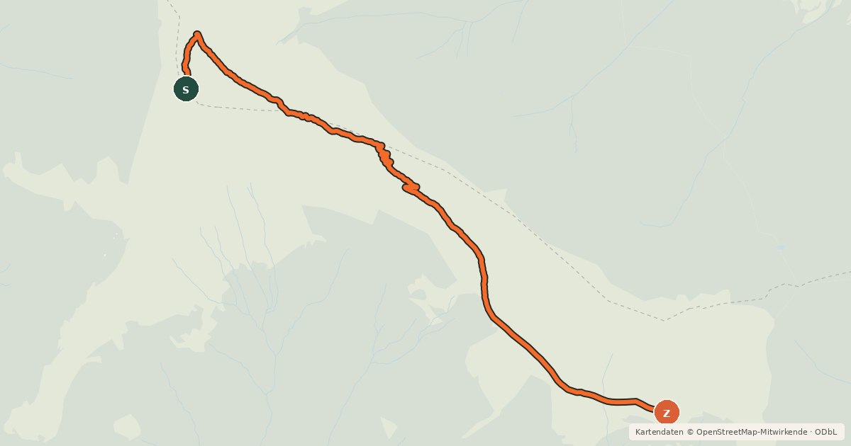 Kartenübersicht der Radroute Vorauer Schwaig Trail