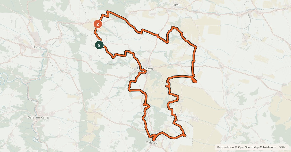 Kartenübersicht der Radroute Wald & Reben-Radtour
