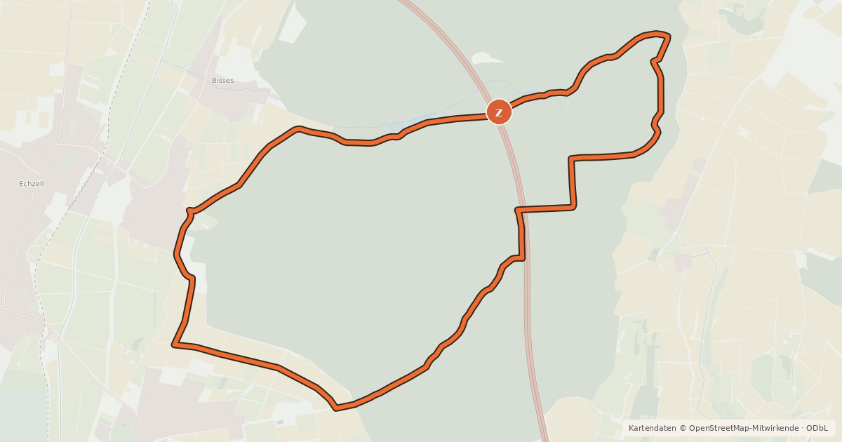 Kartenübersicht der Radroute Wannkopfrunde 12 km