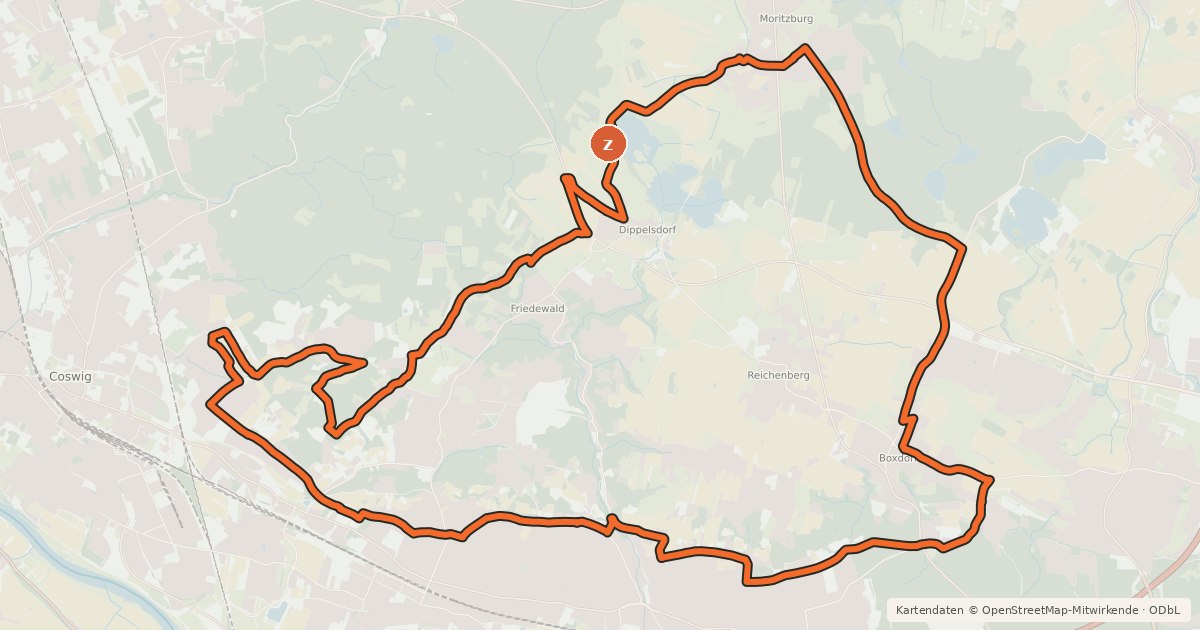Kartenübersicht der Radroute Weinberge-Tour