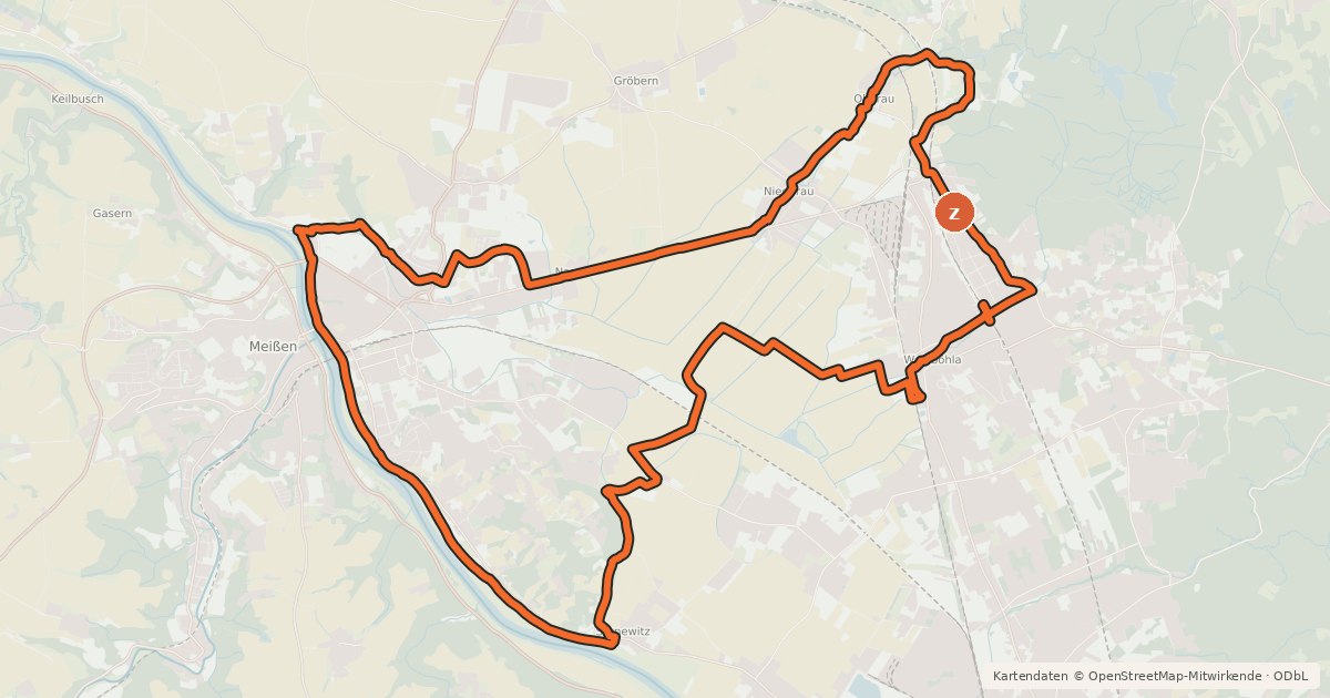 Kartenübersicht der Radroute Weinerlebnis-Tour