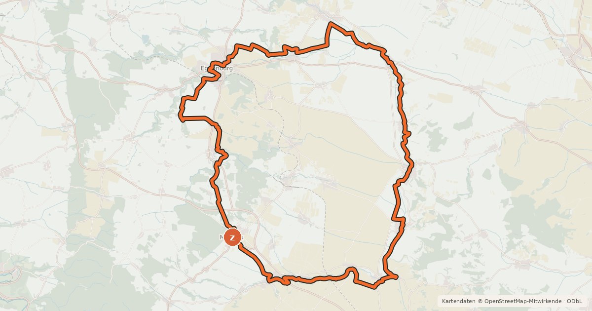 Kartenübersicht der Radroute Weinradroute - Riesling