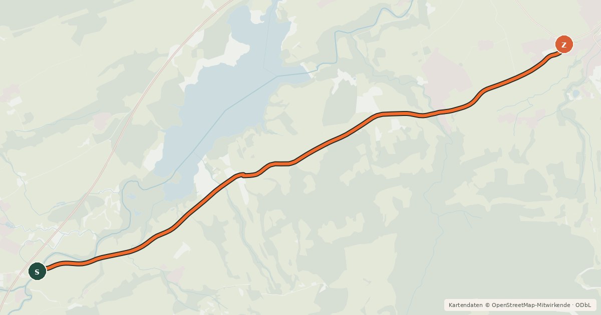 Kartenübersicht der Radroute Wertach - Nesselwang